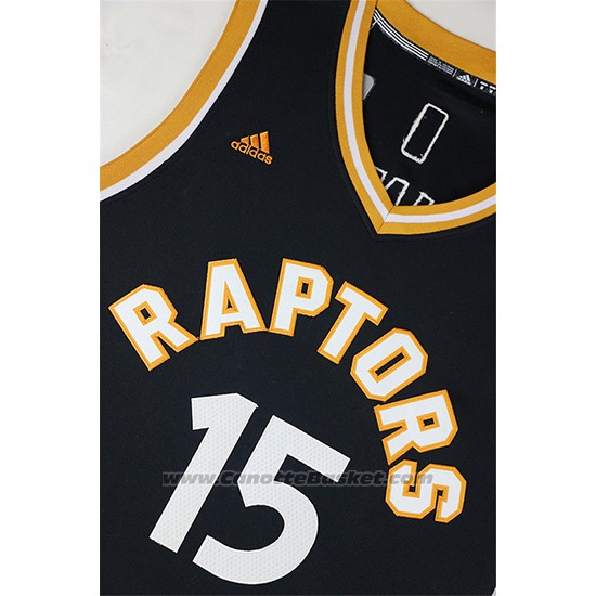 Maglia Toronto Raptors Anthony Bennett #15 Nero Or